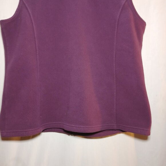 L.L. Bean Women's Full Zip Fleece Vest Size XL Warm Insulated Layer Sleeveless P - Picture 13 of 16